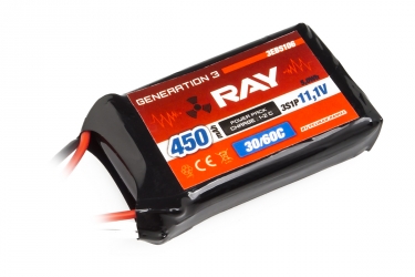 G3 - LC RAY Li-Pol 450mAh/11,1 30/60C Air pack 5,0Wh