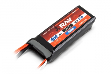 G3 - LC RAY Li-Pol 860mAh/11,1 30/60C Air pack 9,5Wh