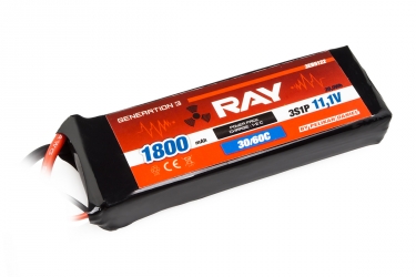 G3 - LC RAY Li-Pol 1800mAh/11,1 30/60C Air pack 20,0Wh