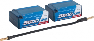 LRP 5500 - Saddle Pack - 110C/55C - 7.4V LiPo - 1/10 Competition Car Line Hardcase