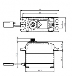 SV-1273TG HiVOLT digitálne servo (16kg-0,065s/60°) 1SV2519-3