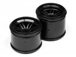 Disk wheels - black set (2pcs front, 2pcs rear) FORMULA 1