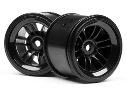 Disk wheels - black set (2pcs front, 2pcs rear) FORMULA 1