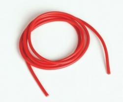 Silikónový kábel 1,6qmm, 15AWG, 1meter, červený R8029