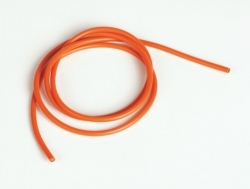 Silikónový kábel 3,3qmm, 12AWG, 1meter, oranžový R8051