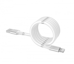 Magnetický samonavíjací USB nabíjací kábel (Lightning) (180 cm) 1DJ2029