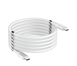 Magnetický samonavíjací USB nabíjací kábel (Type-C to Type-C) (90cm) 1DJ2033