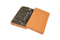 69in1 Screwdriver Tool Set with Wooden Case 1DJ3164