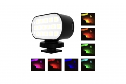 MINI Nastaviteľné RGB LED svetlo (vr Aku) (PULUZ) 1DJ6508