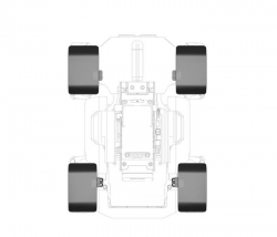 Robomaster S1 - hliníkové blatníky (4ks) 1DJ7044