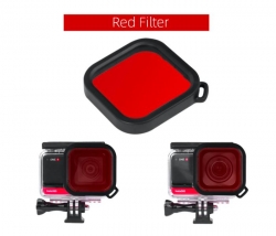 Insta360 ONE R - 4K / 1-INCH Wide Angle Dive Case Lens Filter (Red)