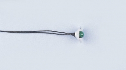 Žiarovky 4mm s káblom - zelené (10 ks.) 353.3G