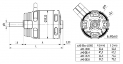 Combo set AXI 2820/12 V2 LONG & FOXY G2 40A regulátor