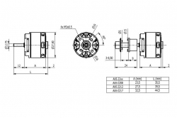 AXI 2208/20 V3 střídavý motor