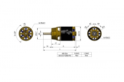 AXI 2217/16 V2 LONG F5J střídavý motor