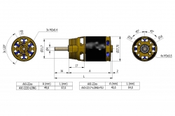 AXI 2220/16 V2 LONG střídavý motor