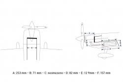 Laser 1850mm, 35ccm (oranžovo-šedý)