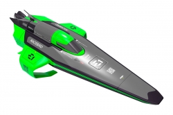 E1 RaceBird Lite RC Hydrofoil Boat 2.4GHz RTR - Zelená 4ST8608G