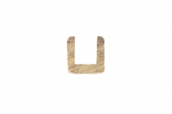 Brass Profile, U, 2x2mm, 33cm x 5pcs