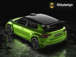 1:10 Karosserie klar Škoda Fabia RS Rally2 (Wandstärke 0,8 mm)