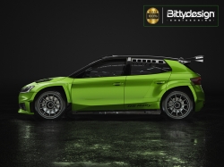 1:10 Karosserie klar Škoda Fabia RS Rally2 (Wandstärke 0,8 mm)