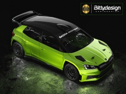 1:10 Karosserie klar Škoda Fabia RS Rally2 (Wandstärke 0,8 mm)