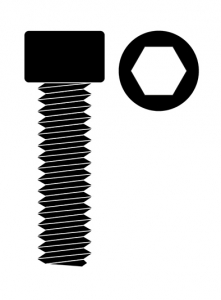 Oceľová Imbusová skrutka s valcovou hlavou, M3x8mm, 10 ks. C-3001-30-08