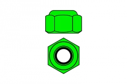 Hliníkové Nylon STOPmatky M3 - zelené - 10 ks. C-3106-30-1