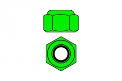 Hliníkové Nylon STOPmatky M4 - zelené - 10 ks. C-3106-40-1