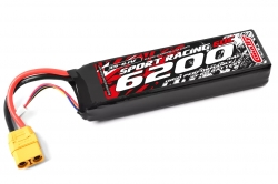 Šport Racing 60C - 6200mAh - 11,1 V 3S - LiPo Semi-Soft case - XT90 C-49236-X