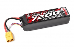 Šport Racing 60C - 7200mAh - 14,8 V 4S - LiPo Semi-Soft case - XT90 C-49247-X