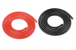 Silikónový kábel 3,5qmm, 14AWG, 2x1meter, čierny a červený C-50122