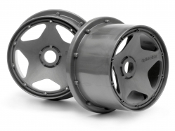 1:5 Baja 5B Gas/Flux SBK: Super Star Wheel Gunmetal Rear (120X75mm)