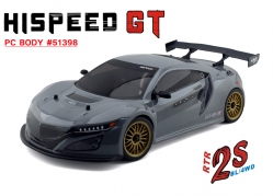 HSP GT PRO 1/10 2,4 GHz Brushless On-road, Šedý HSP-94513PRO-2