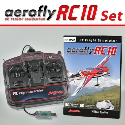 Aerofly RC10 na DVD pre Win8.1/10/11 s USB ovládačom IK3092021