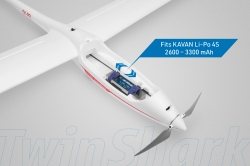 Kavan HPH 304TS TwinShark 2700mm BNF s přijímačem Kavan R8 Vario