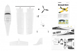 Kavan Bristell B23 1600mm ARF (biely)