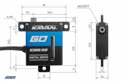 Mikroservo Kavan GO-1026MG BB HiVolt DIGITAL