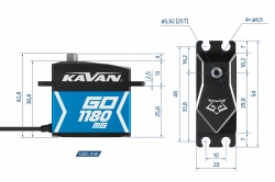 Kavan GO-1180MG BB HiVolt DIGITAL servo