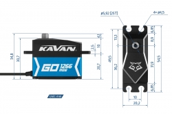 Kavan GO-1266MGW BB Brushless Digital servo (Waterproof)