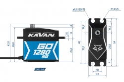 Kavan GO-1280MG BB HiVolt DIGITAL servo