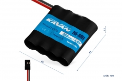 Přijímačový akumulátor Kavan NiMH 4,8V 350mAh