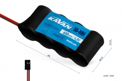 Přijímačový akumulátor Kavan NiMH 4,8V 650mAh