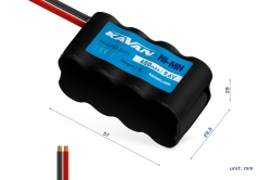 Kavan NiMH akumulátor 650mAh 9,6V (10C), kostka