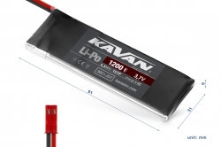 Kavan LiPo 3,7V 1200mAh (30C) JST-BEC Plug