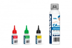 KAVAN POWER CA PACK vteř. lepidlo 3x20g (Ř,S,H) + aktivátor PRO 150ml (EN) KAV56.9956.EN