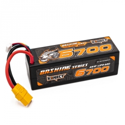 KONECT LiPo 6700mAh 14.8V 60C 4S1P 99,16Wh, XT konektor KN-LP4S6700BASH-XT