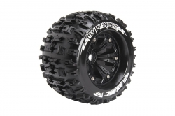 MT-PIONEER SPORT 1/8 1/2 offset 17mm hex Black Rims, 2 ks L-T3218BH