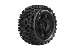 X-UPHILL SPORT 1/5 24mm hex Black Rims, 2 ks L-T3297B