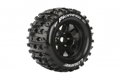 ST-PIONEER SPORT 1/8 1/2 offset 17mm hex Black Rims, 2 ks L-T3325BH